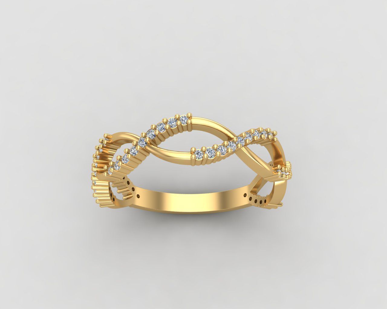 Minimal Infinity ring 131-MW 3D print model_17