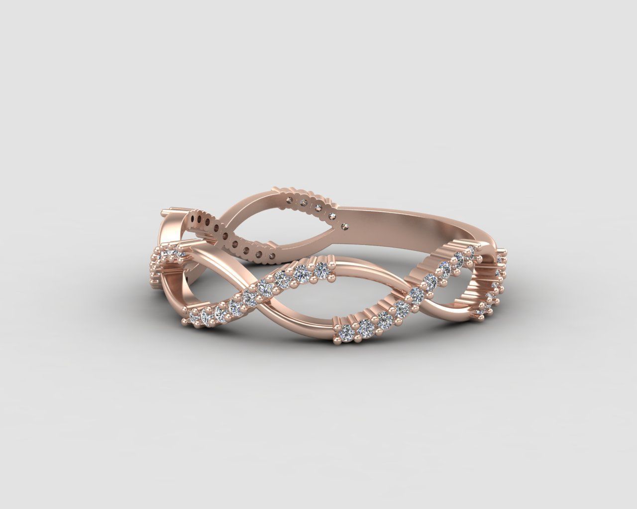 Minimal Infinity ring 131-MW 3D print model_7