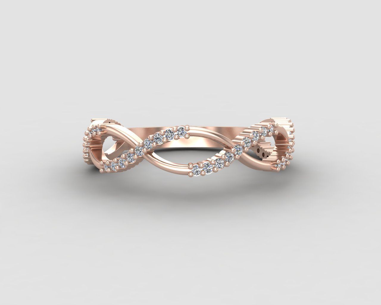 Minimal Infinity ring 131-MW 3D print model_6