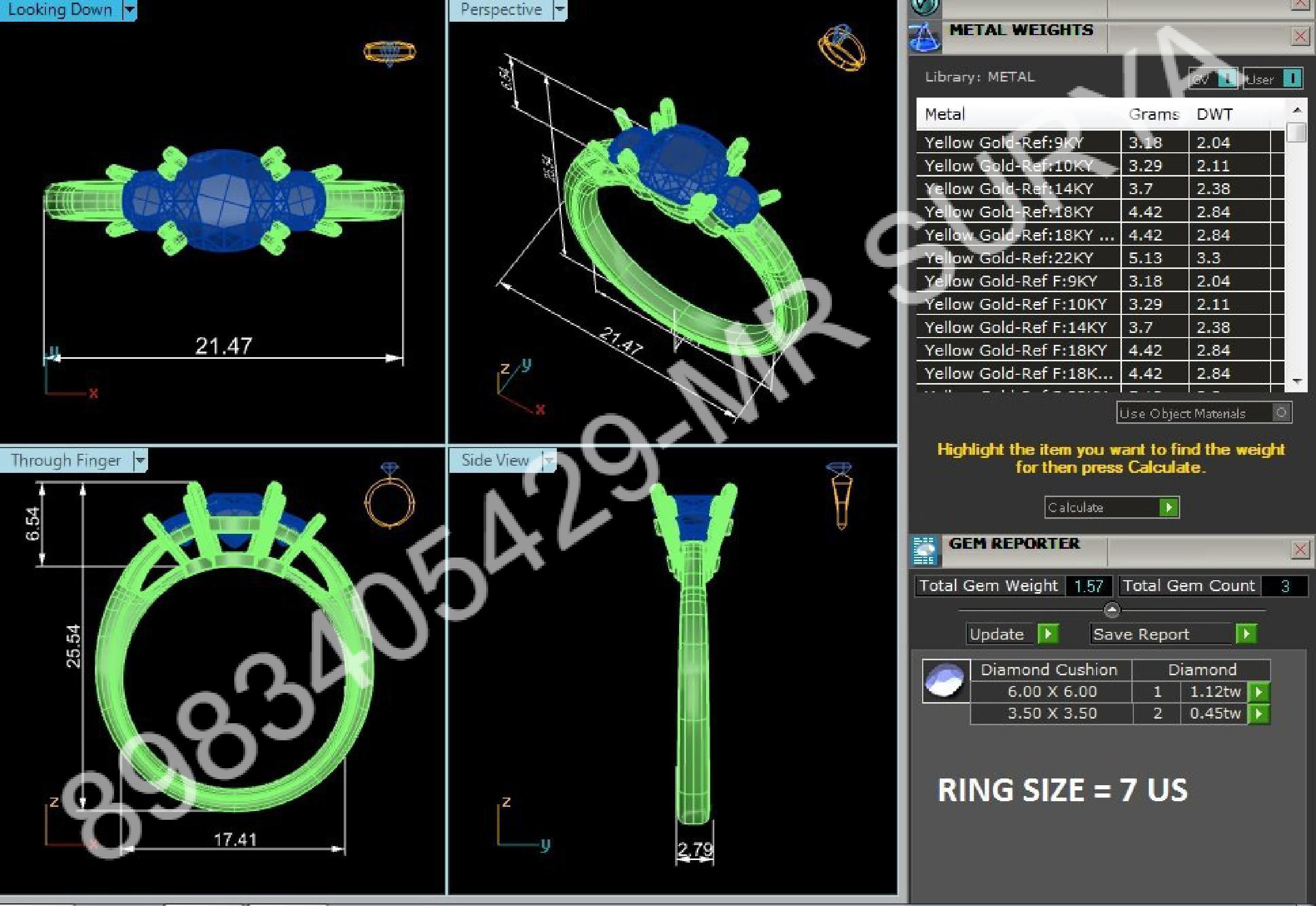 Pendant and Solitaire Rings 3D print model_28