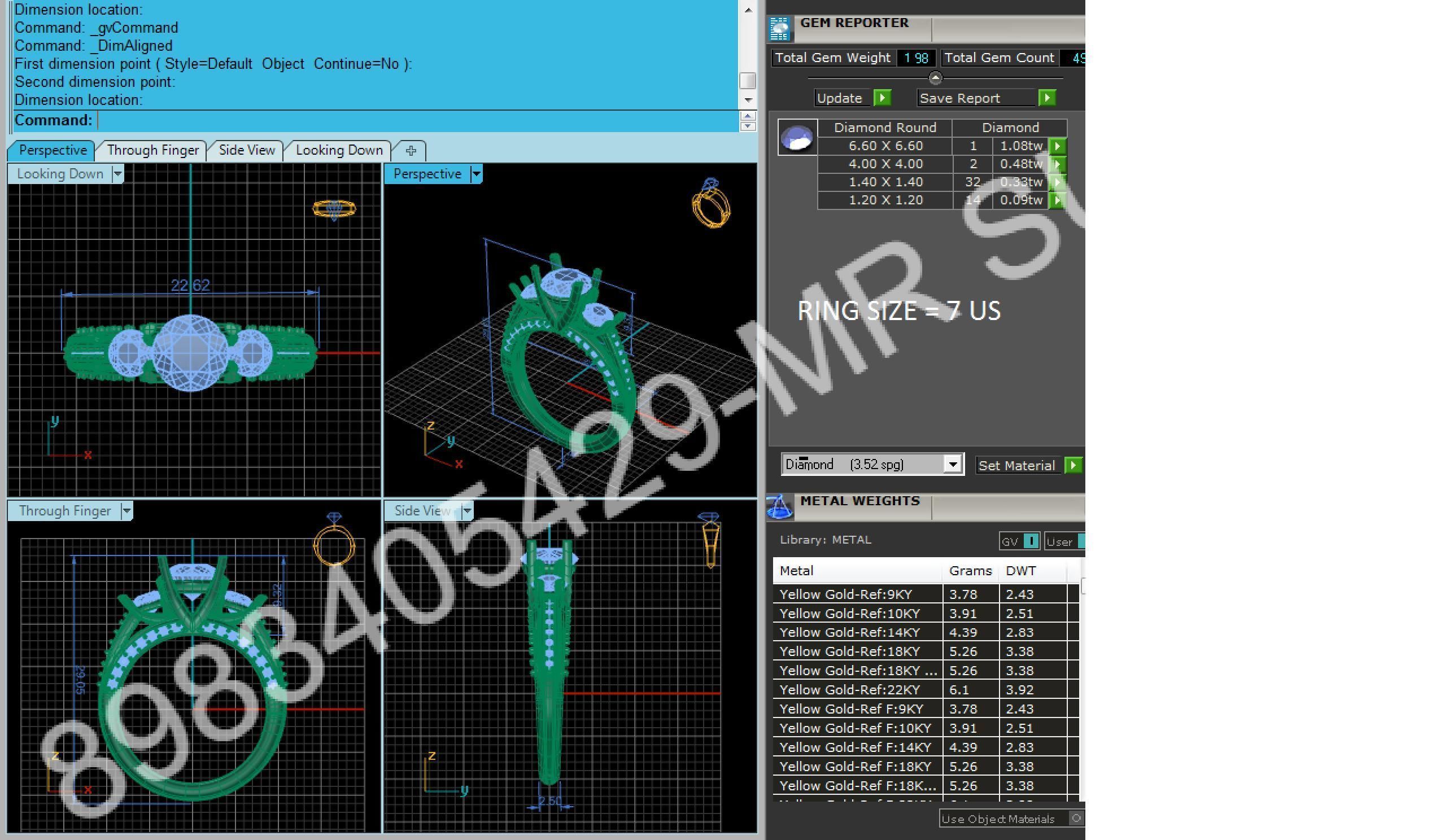 Pendant and Solitaire Rings 3D print model_46