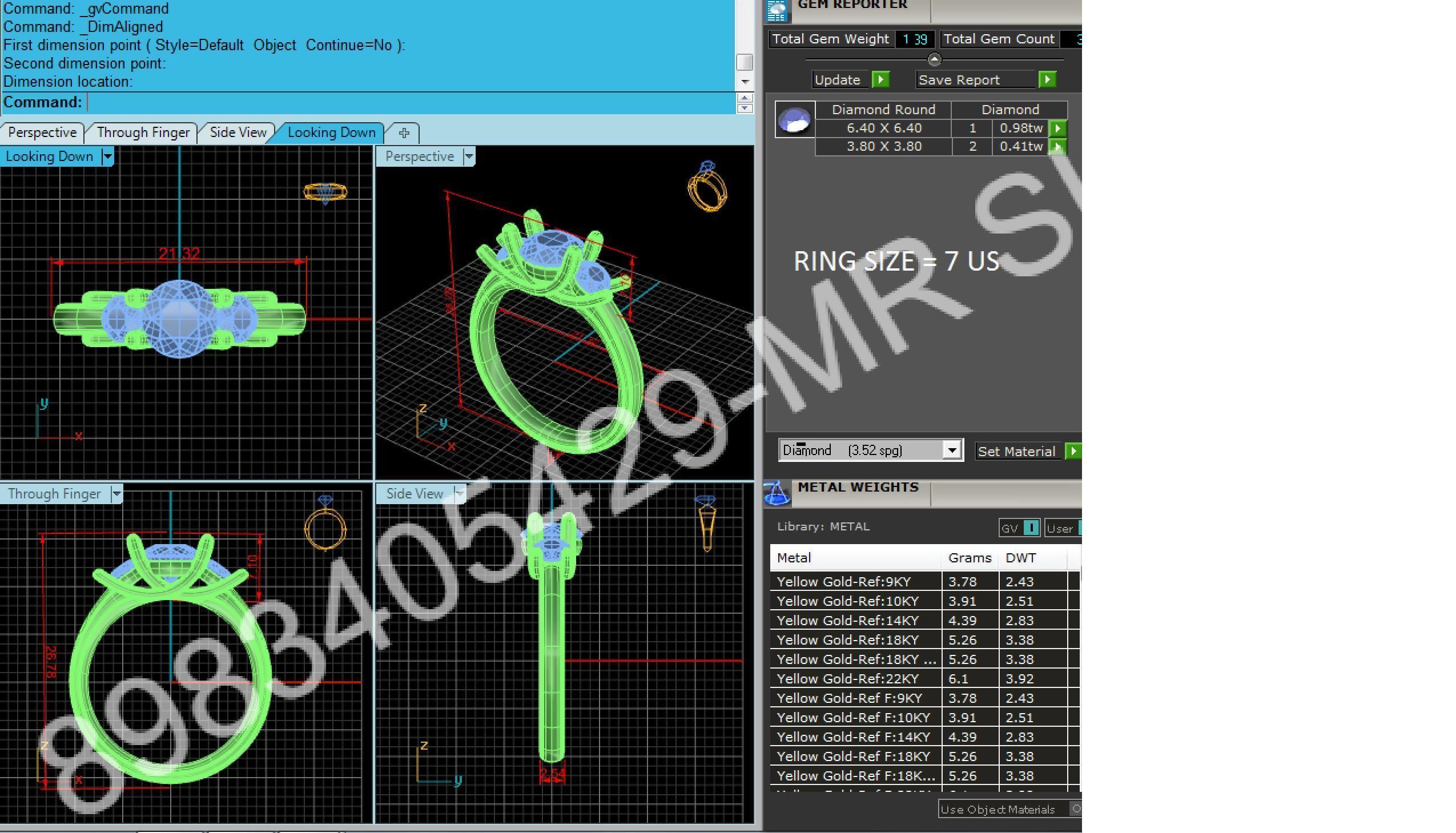 Pendant and Solitaire Rings 3D print model_44