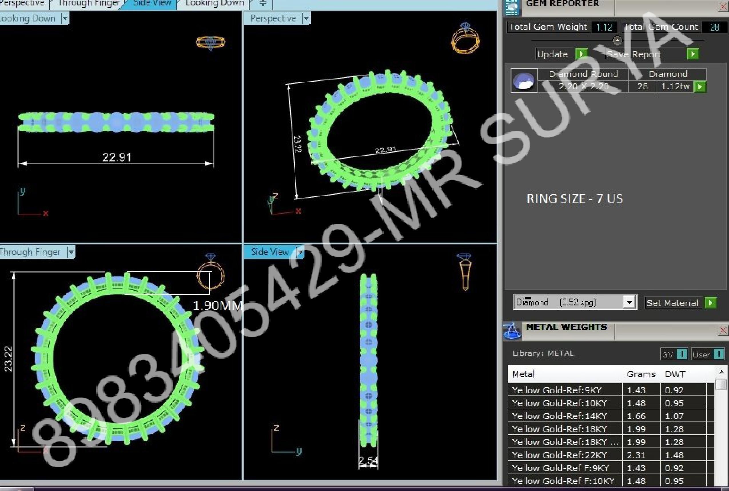 Pendant and Solitaire Rings 3D print model_58