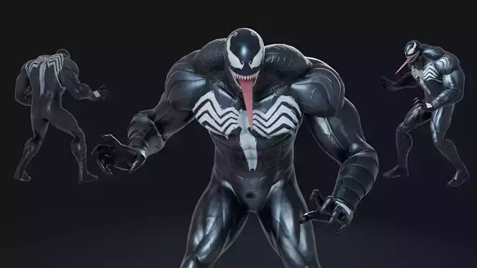 Venom Low Poly Rigged