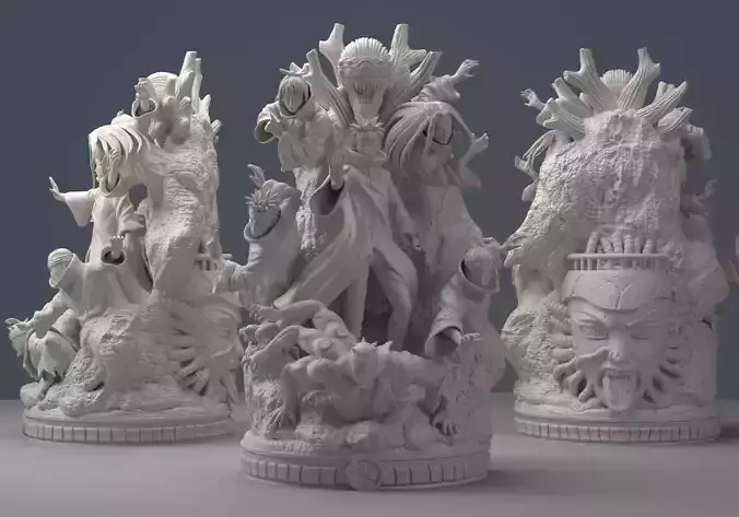 PAIN DIORAMA - 3D print model naruto figure 3D print model 3D print model PAIN DIORAMA - 3D print model naruto figure 3D print model 3D print model