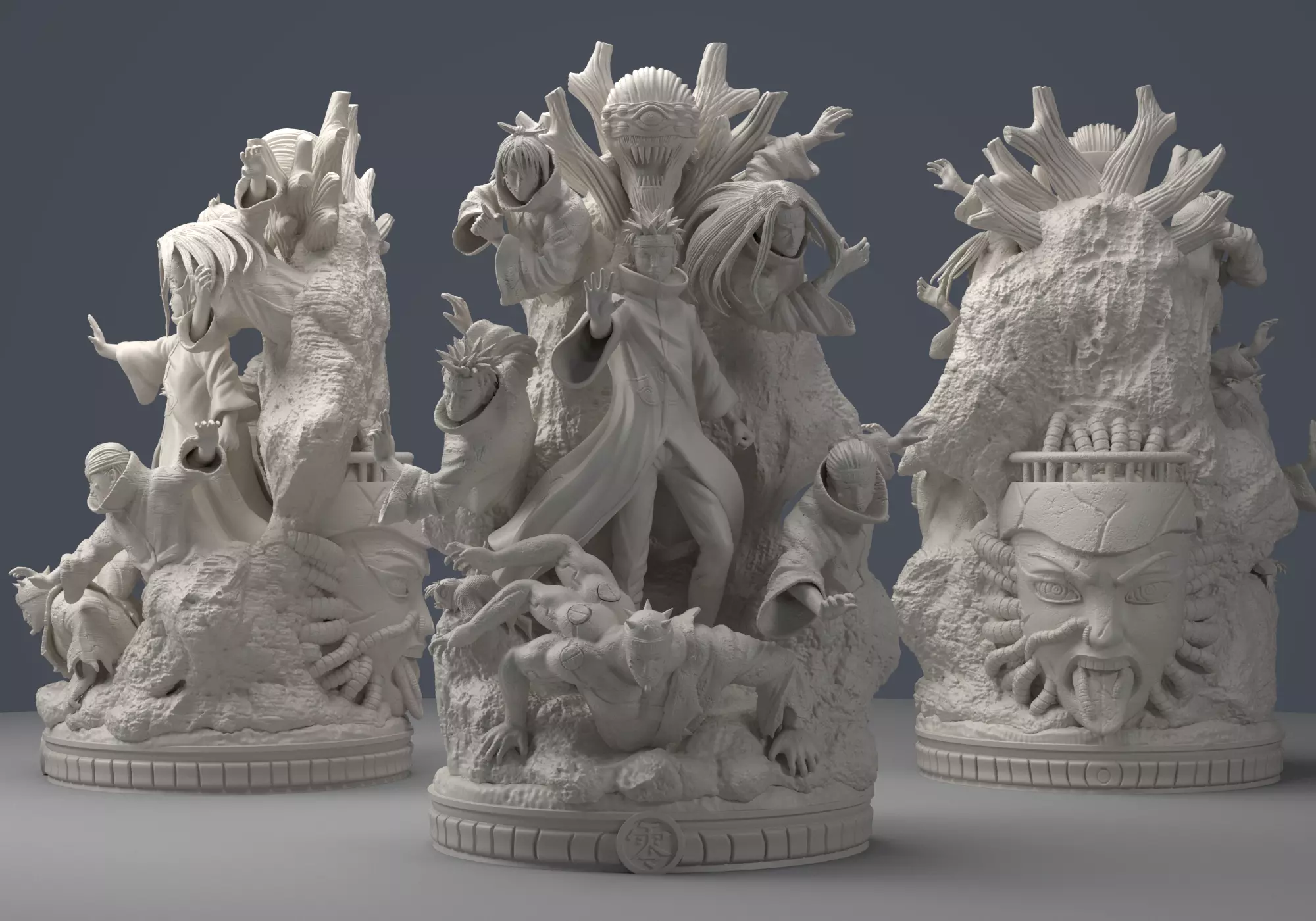 PAIN DIORAMA - 3D print model naruto figure 3D print model 3D print model_0