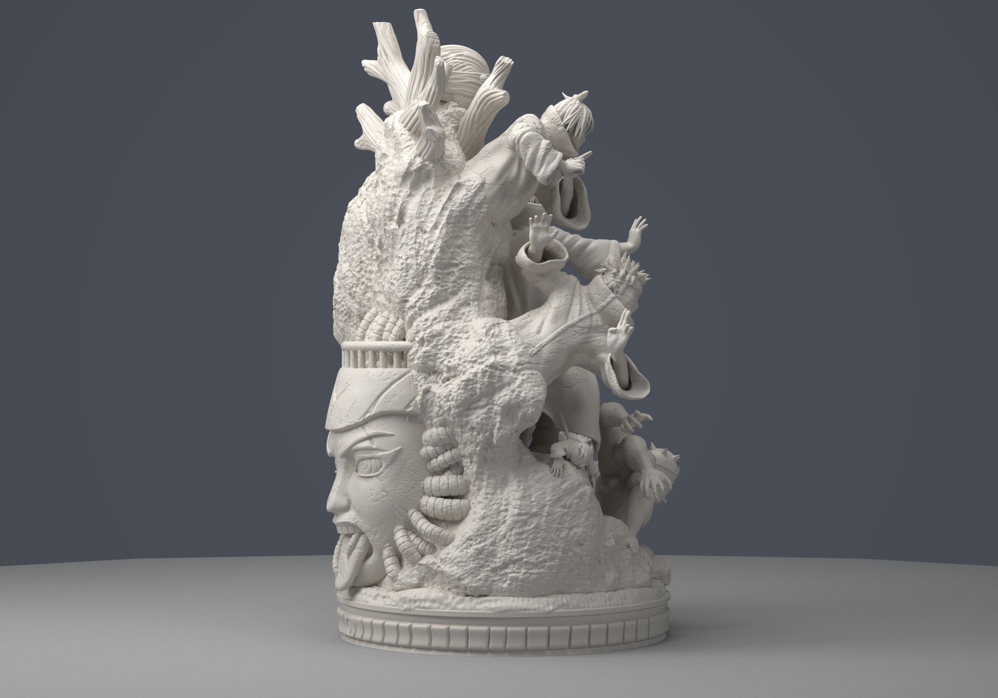 PAIN DIORAMA - 3D print model naruto figure 3D print model 3D print model_4