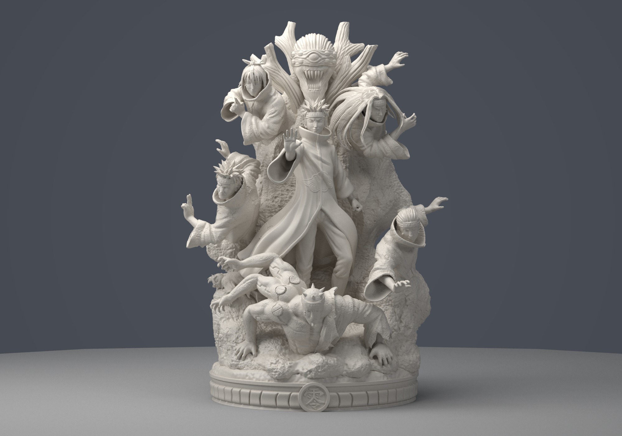 PAIN DIORAMA - 3D print model naruto figure 3D print model 3D print model_1