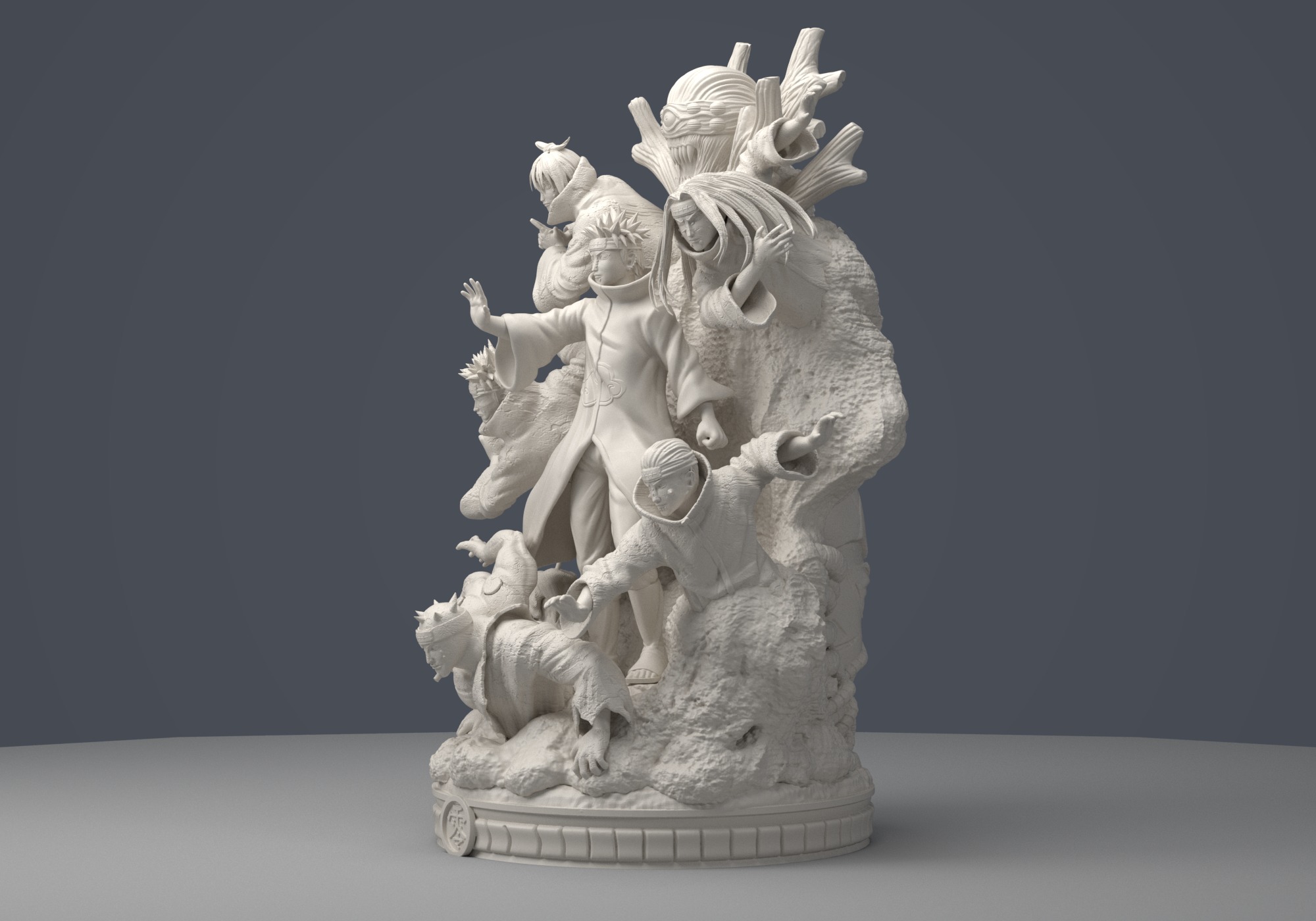 PAIN DIORAMA - 3D print model naruto figure 3D print model 3D print model_2