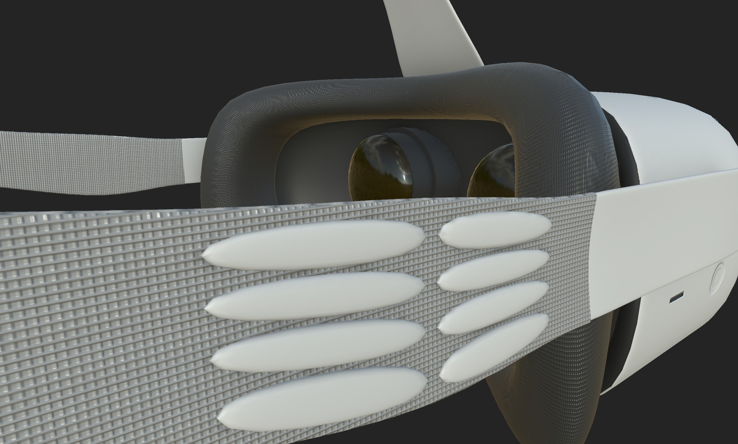 VR goggles Low-poly 3D model_9