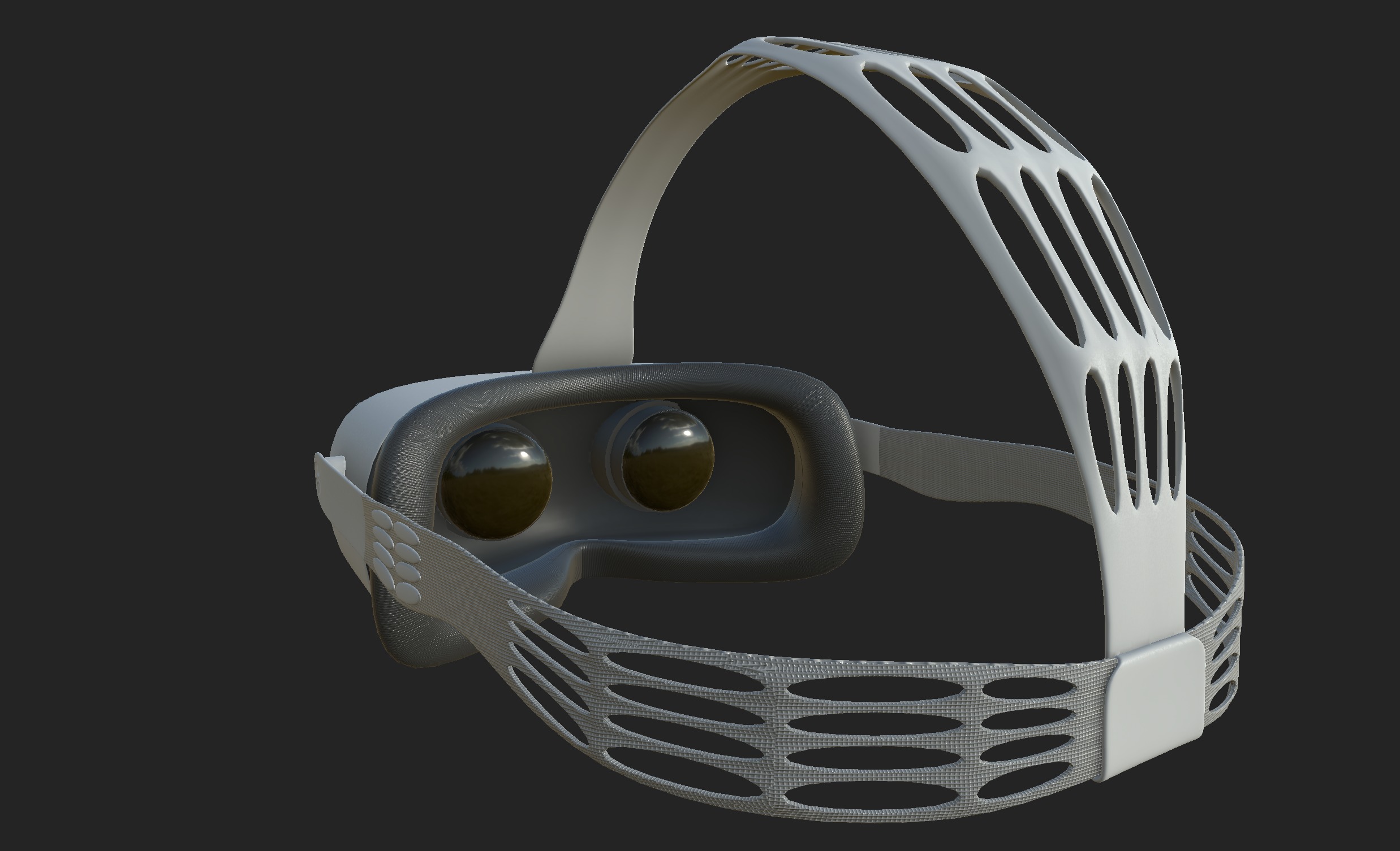 VR goggles Low-poly 3D model_10