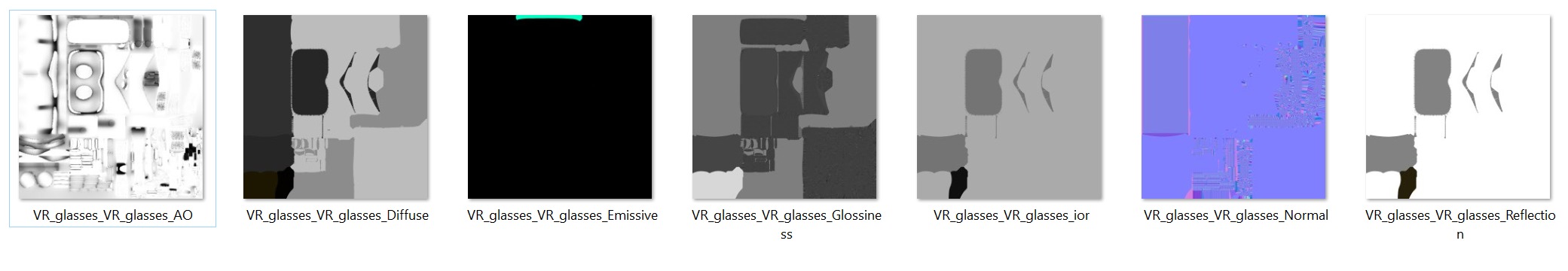 VR goggles Low-poly 3D model_12