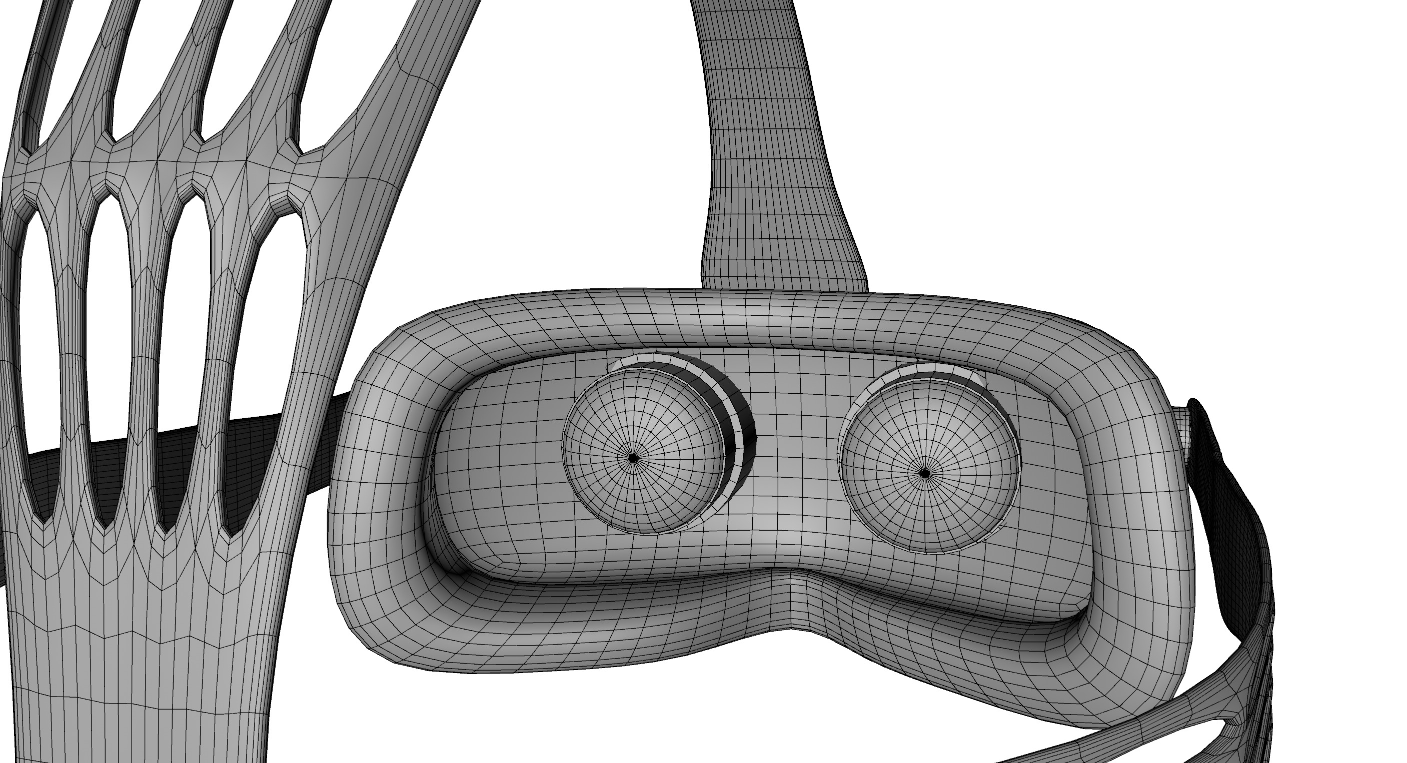 VR goggles Low-poly 3D model_7