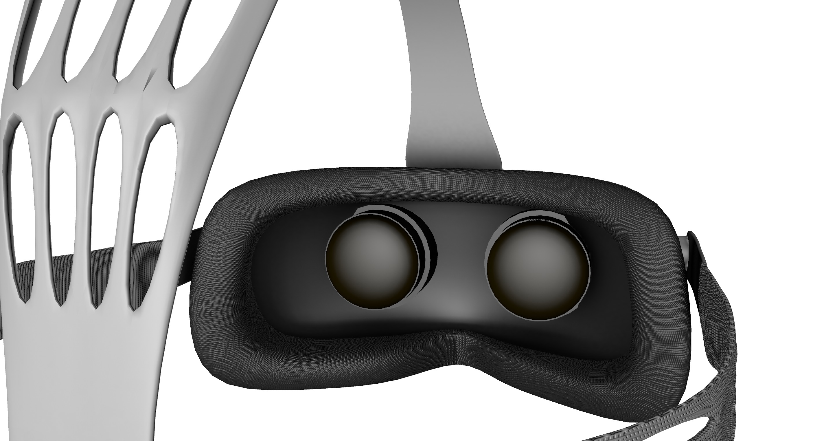 VR goggles Low-poly 3D model_8