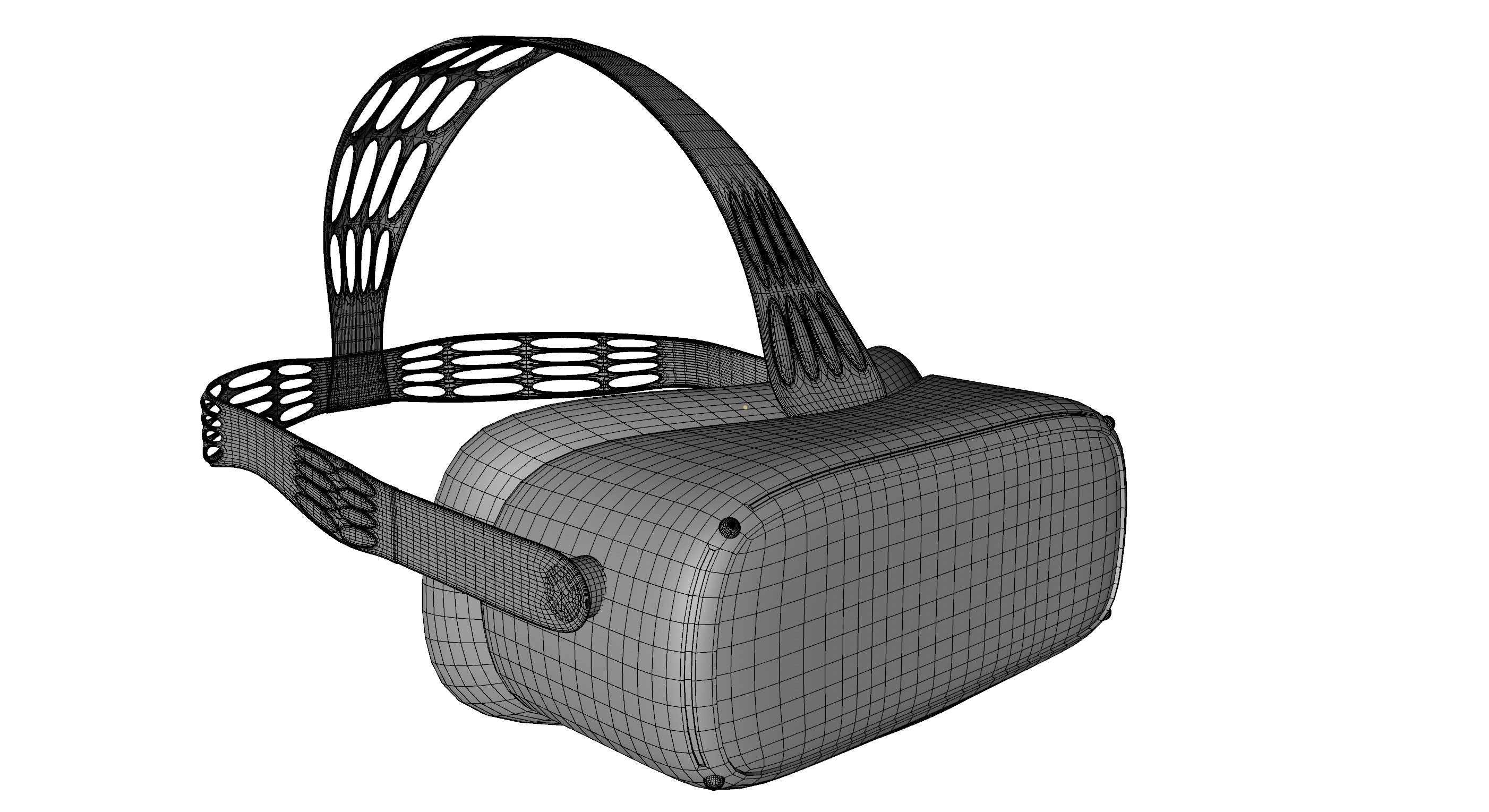 VR goggles Low-poly 3D model_4