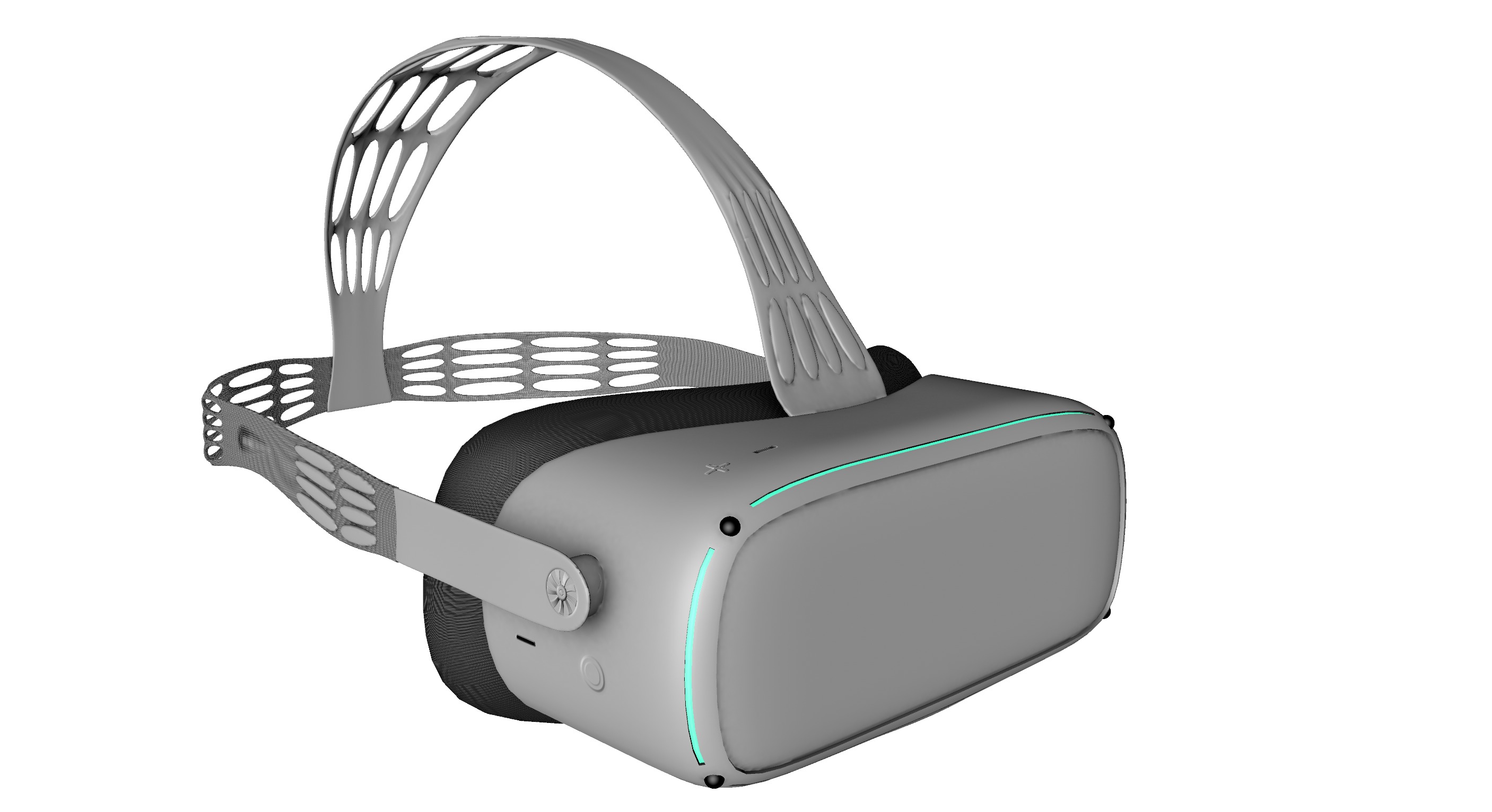 VR goggles Low-poly 3D model_5