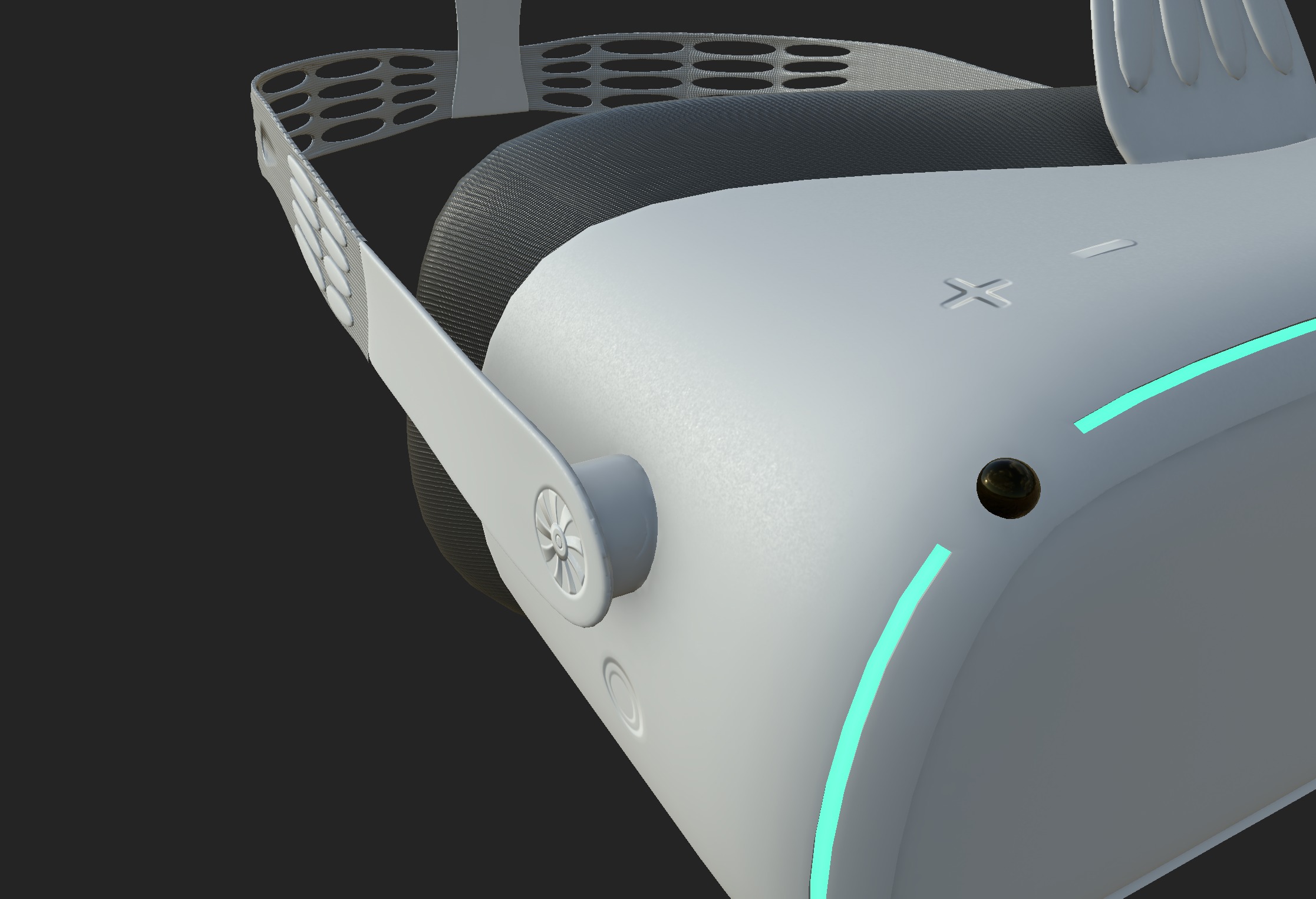 VR goggles Low-poly 3D model_1