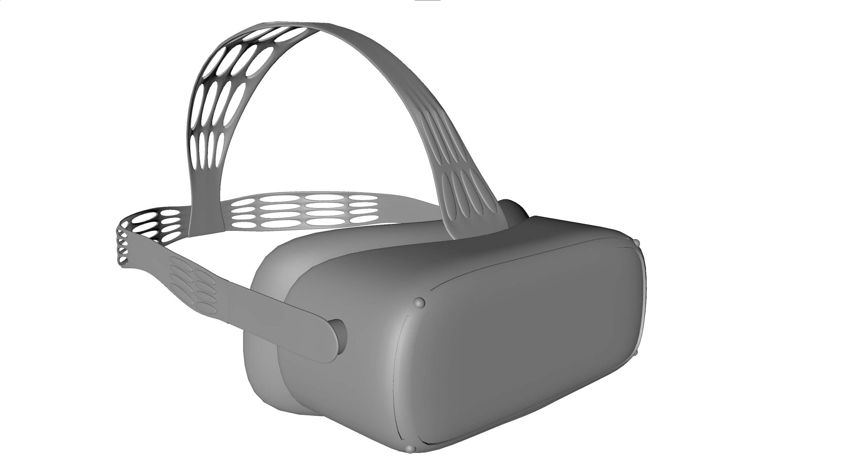 VR goggles Low-poly 3D model_2