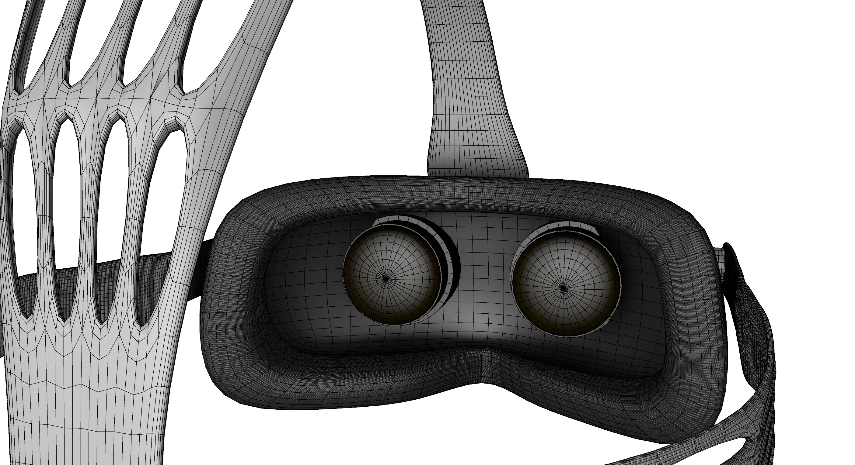 VR goggles Low-poly 3D model_6