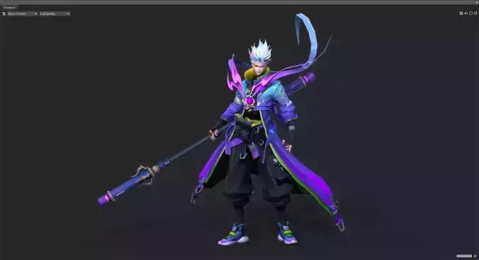 wu kong Low-poly 3D model