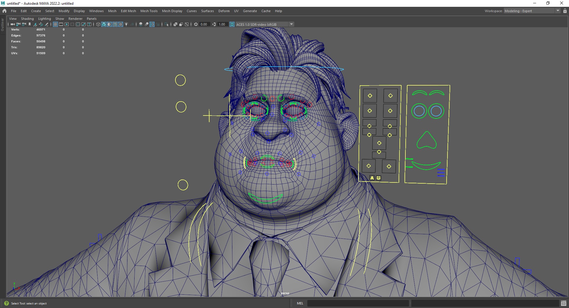 Big Cartoon Professional Businessman in Plus Size Suit 3D Low-poly 3D model_24