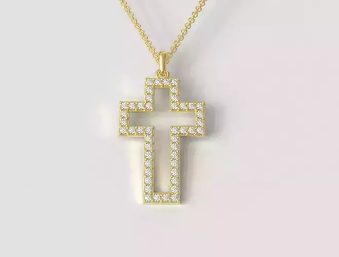 Cross Diamond Pendant