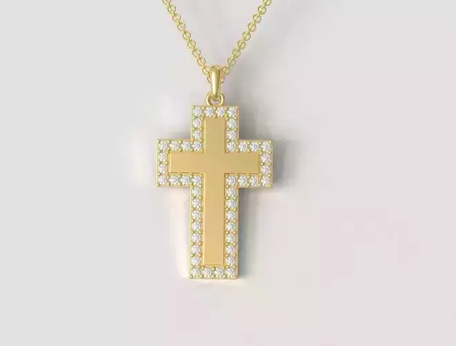 Diamond Cross Pendant