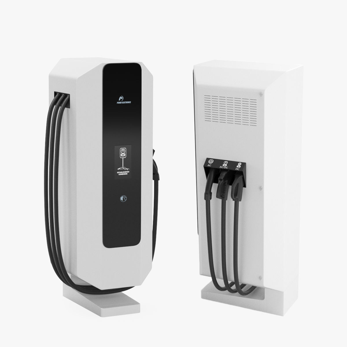 Power Electronics NB50 EV Charging Station 3D model_9