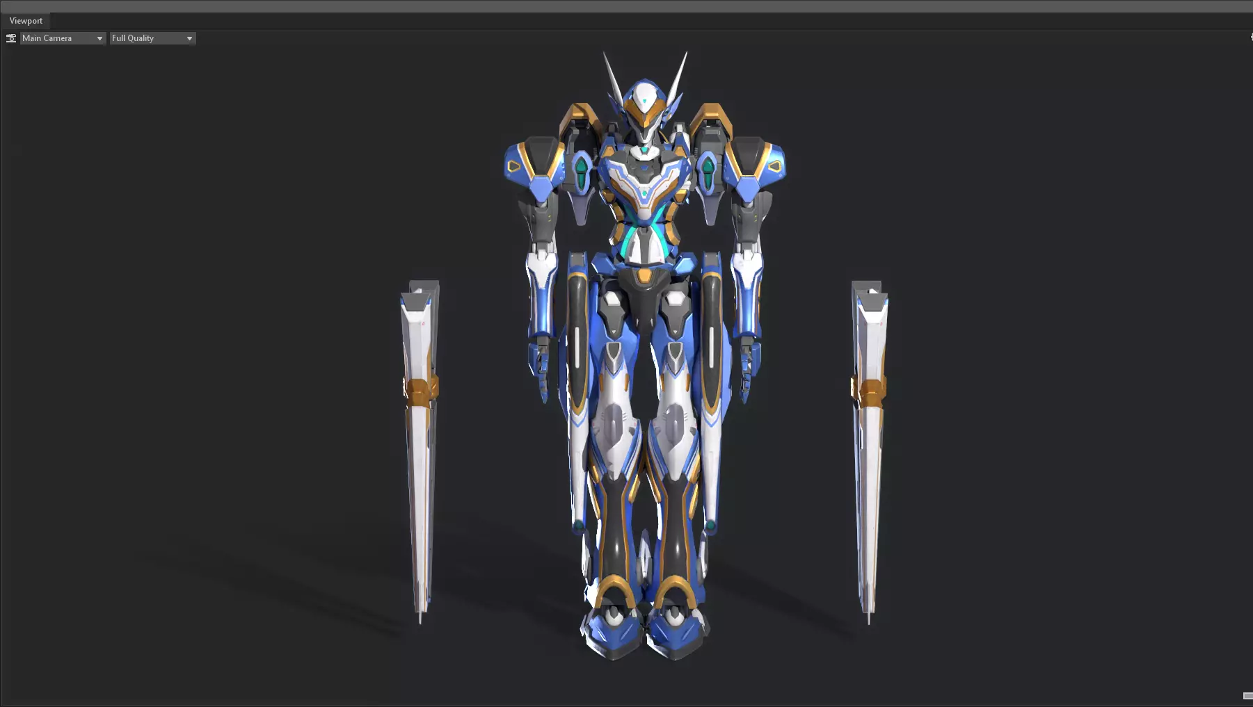 robot Low-poly 3D model_0
