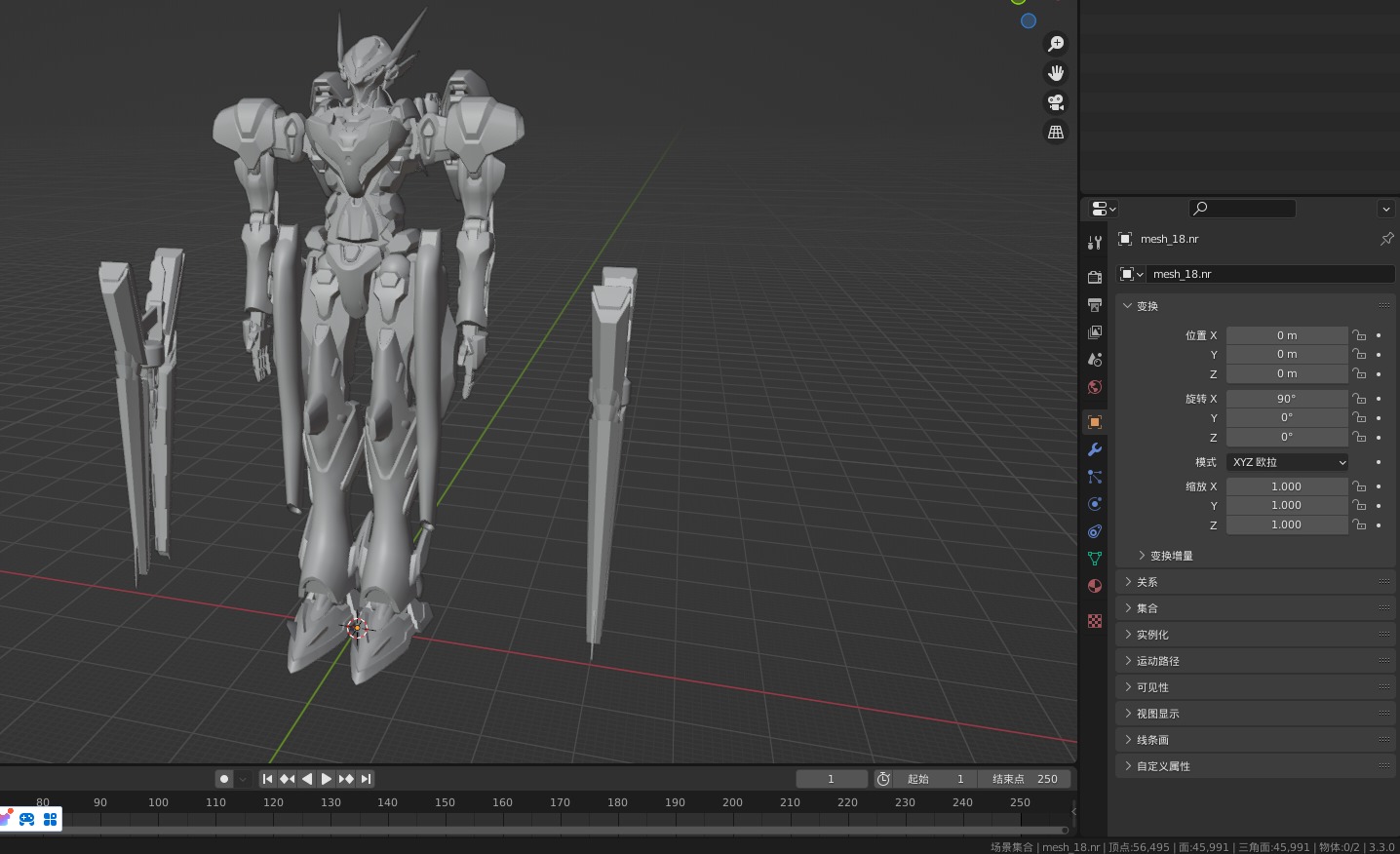 robot Low-poly 3D model_11