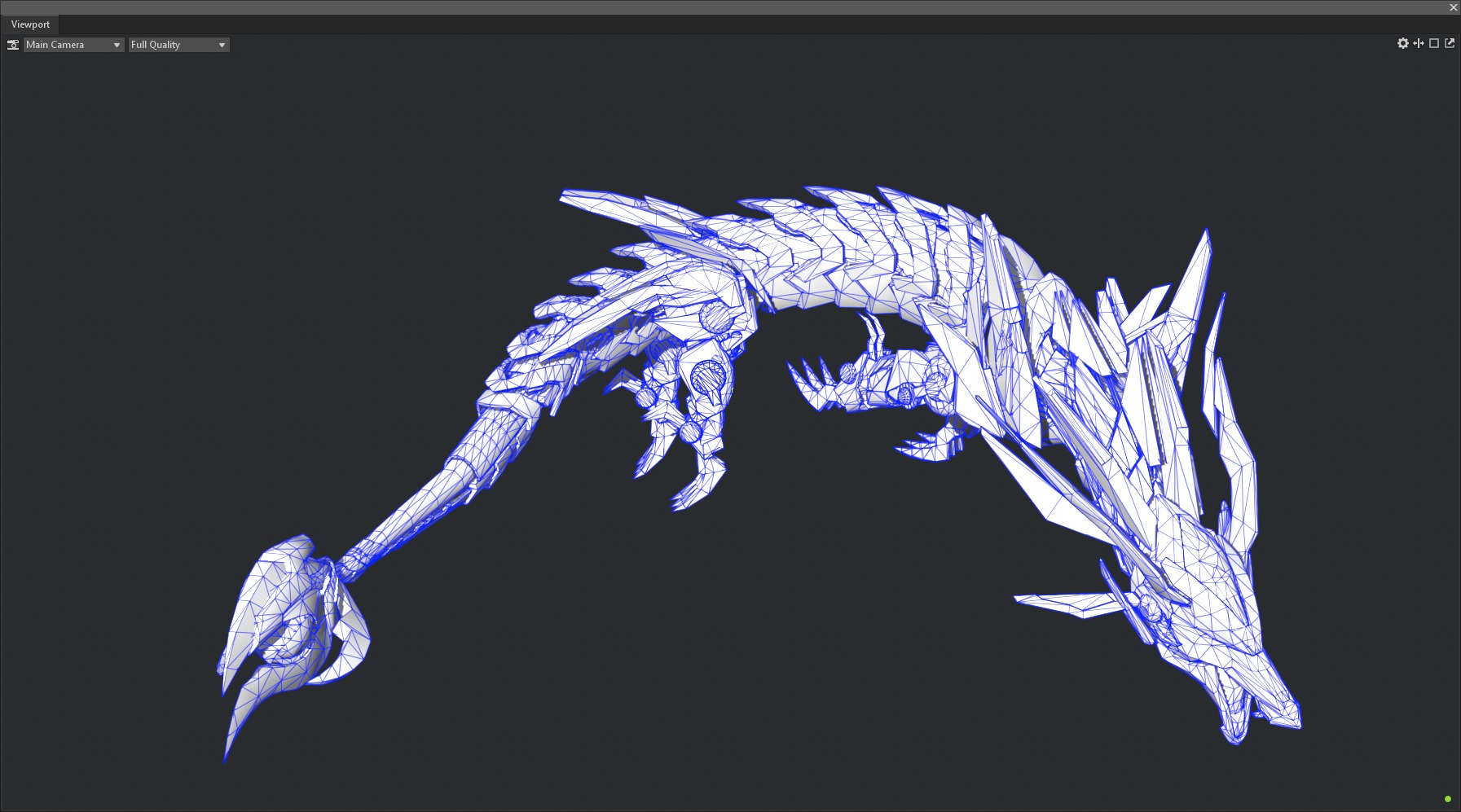 Robot dragon Low-poly 3D model_8