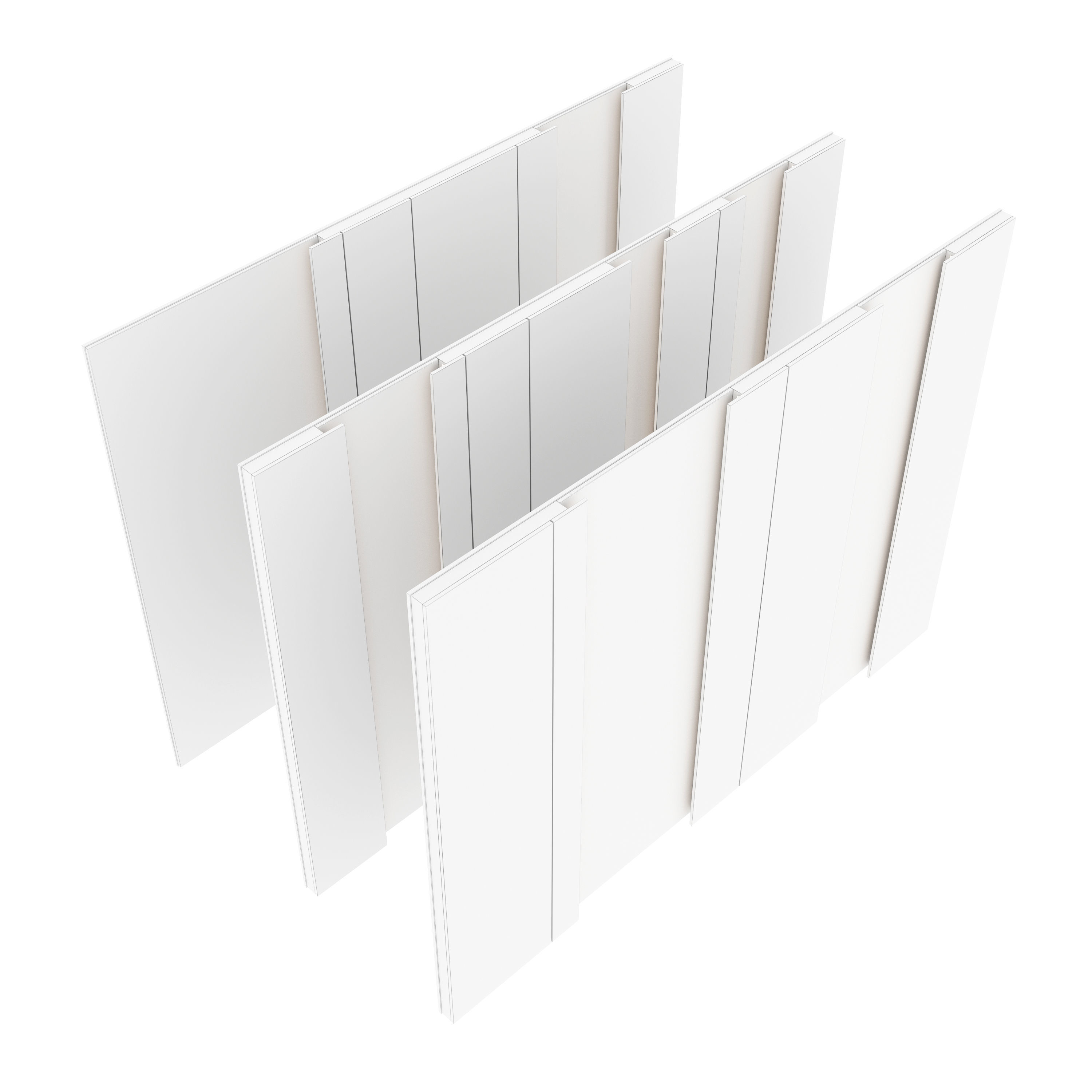 Decorative wall panel set 132 3D model_6