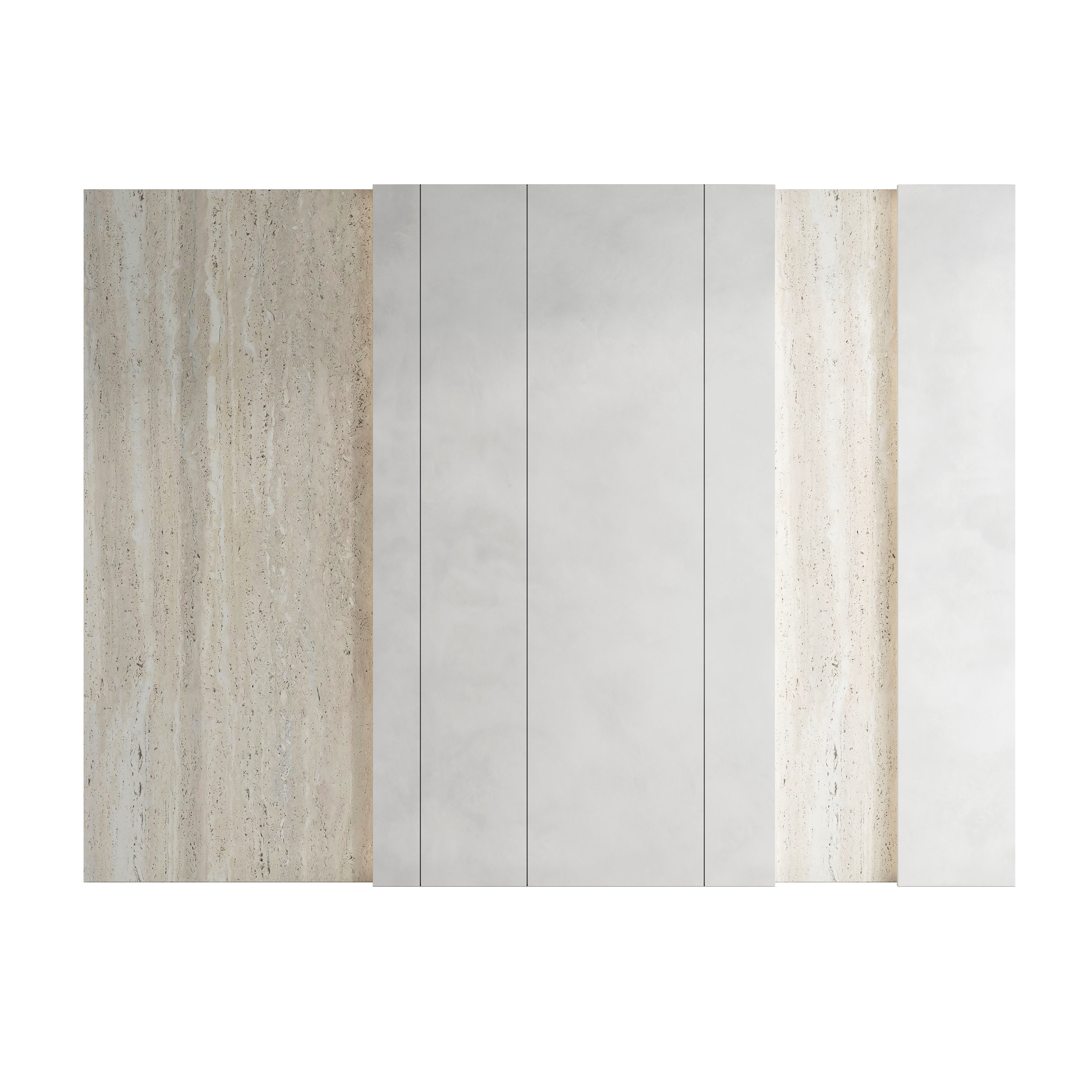 Decorative wall panel set 132 3D model_2