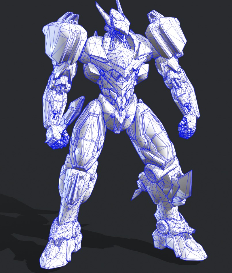 robot Low-poly 3D model_11