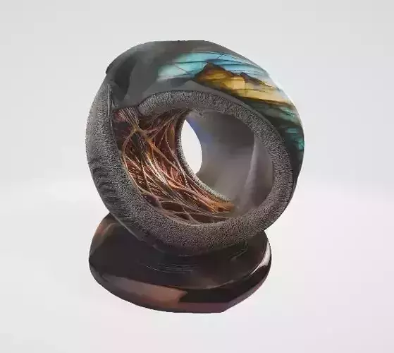 Unique Artistic Sculpture 3D Asset Low-poly 3D model Unique Artistic Sculpture 3D Asset Low-poly 3D model