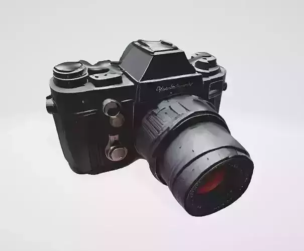 Retro Photography Camera 3D Model