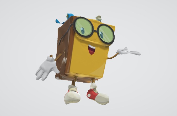 Charming Toy Doll Character 3D Model 3D model_1