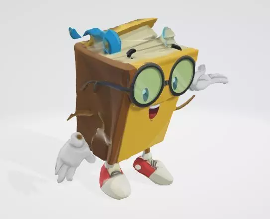 Charming Toy Doll Character 3D Model 3D model_0