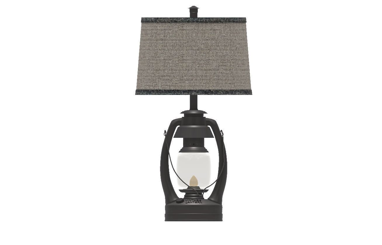 3D Vintage Lantern Lamp Detailed Model for Rendering 3D model_4
