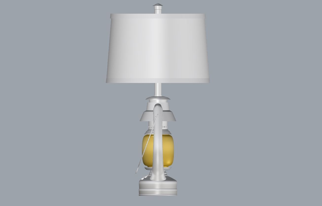 3D Vintage Lantern Lamp Detailed Model for Rendering 3D model_9