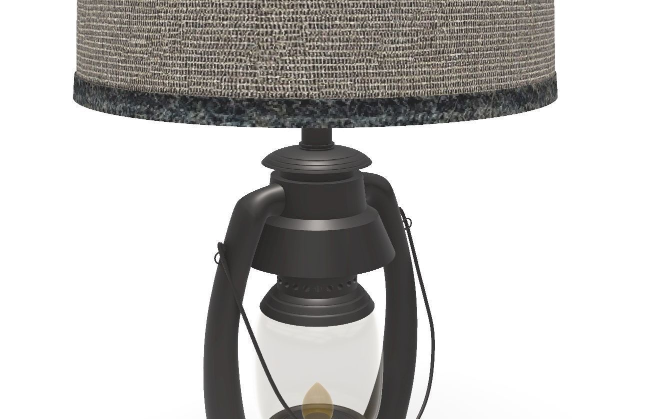 3D Vintage Lantern Lamp Detailed Model for Rendering 3D model_5