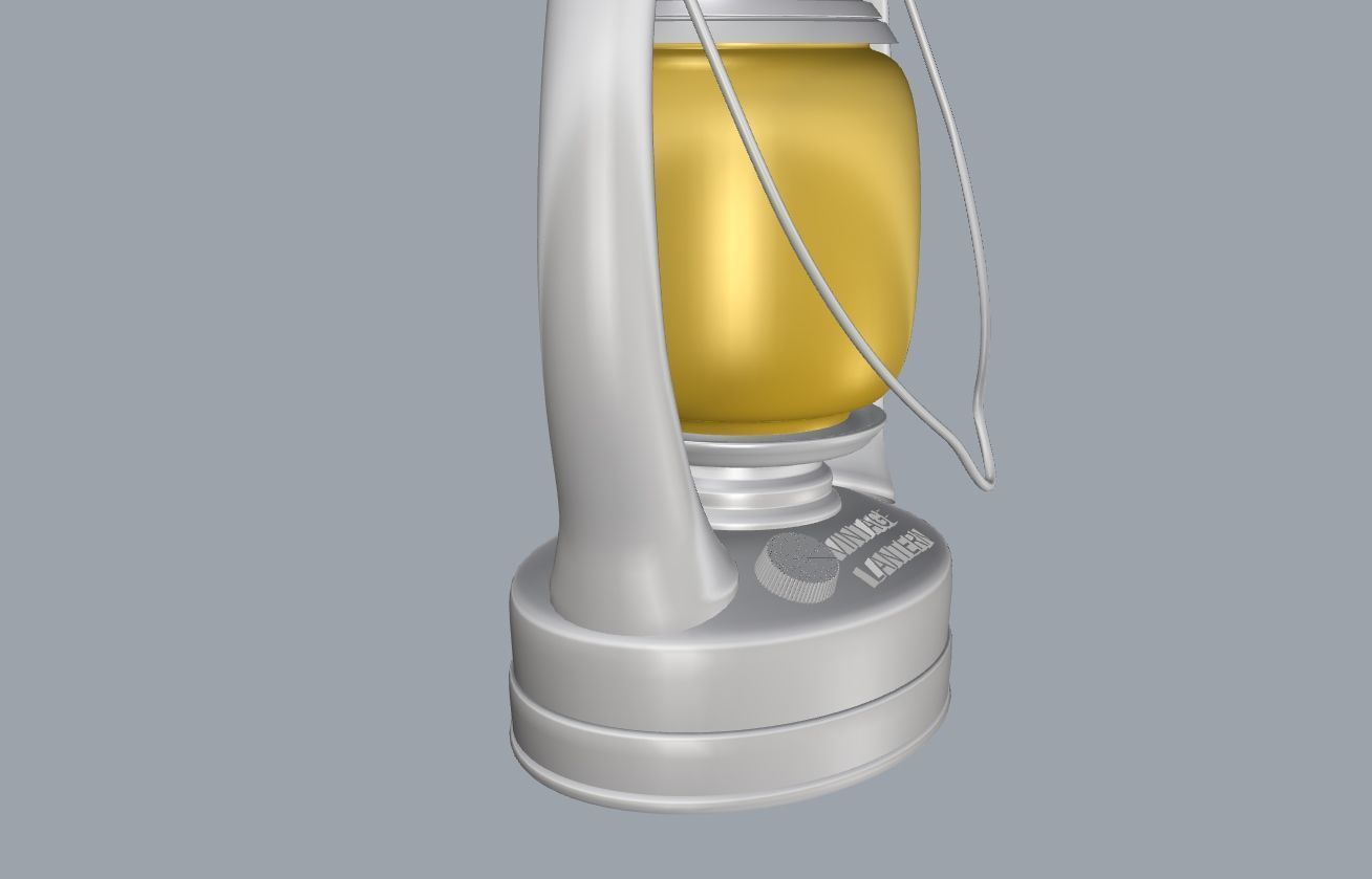 3D Vintage Lantern Lamp Detailed Model for Rendering 3D model_6
