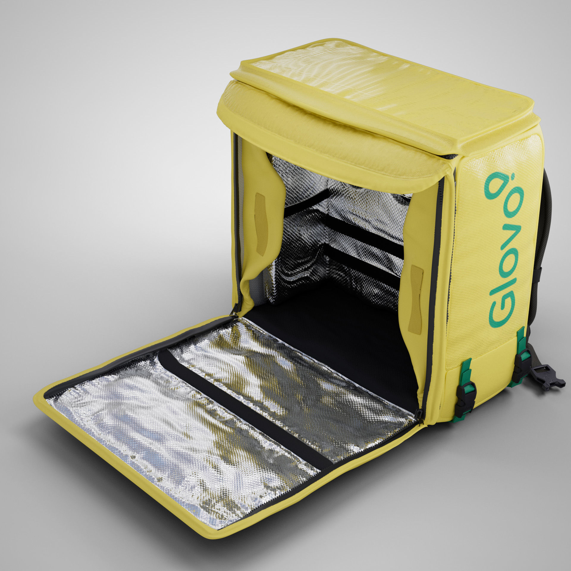 Food Delivery Bag - Glovo Box- PBR Materials - Rigged - Maya 3D model_4