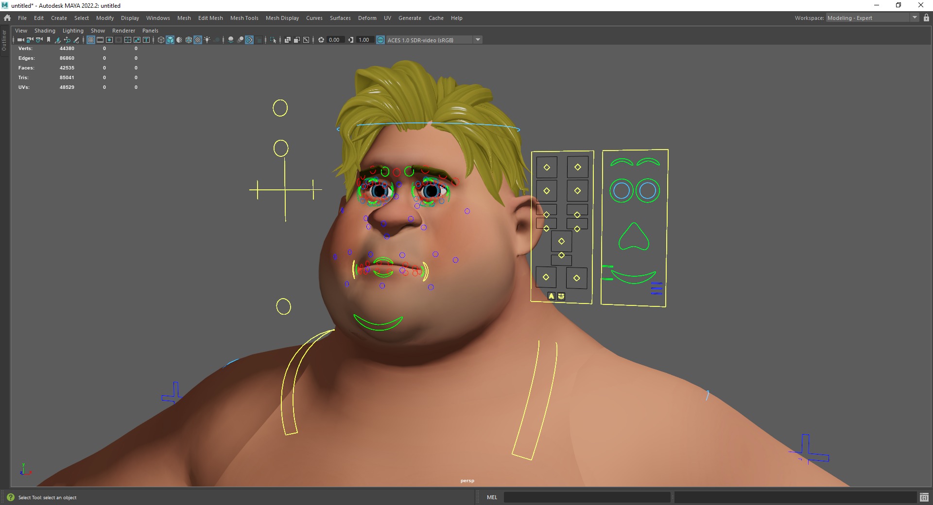 Chubby  Stylized Wrestling Warrior Ready for Fight Low-poly 3D model_24