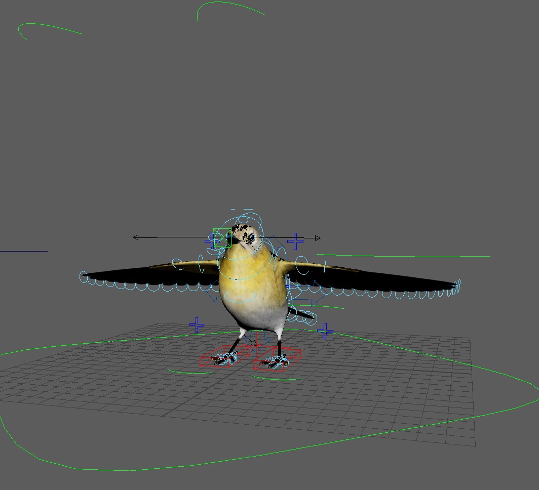 3D Bird Pack Pine Warbler Male and Female Low-poly 3D model Low-poly 3D model_35