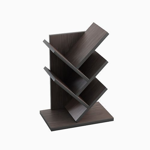 Small Bookshelf B 01 Low-poly 3D model