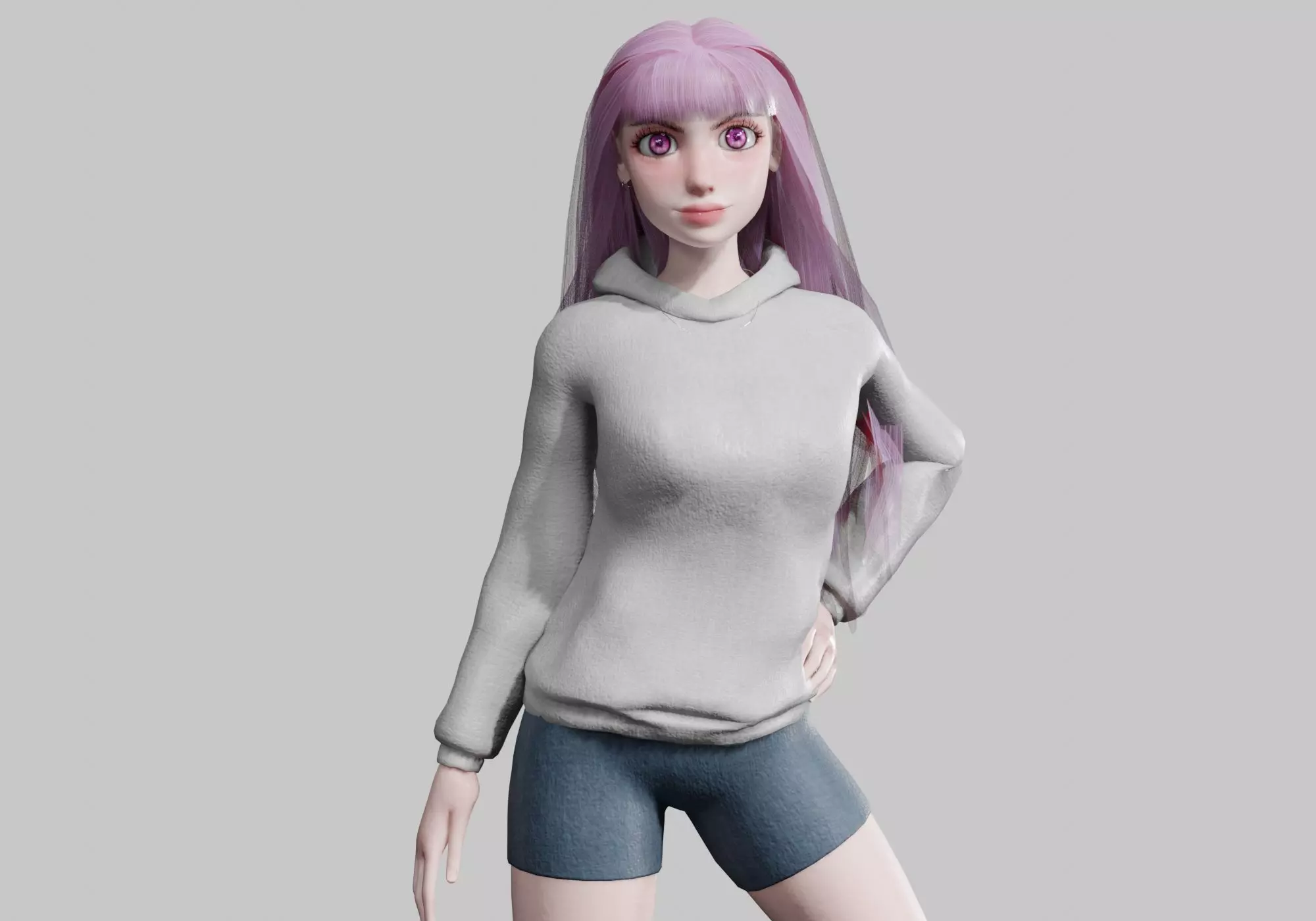 sweet Pretty Woman V32903 Low-poly 3D model