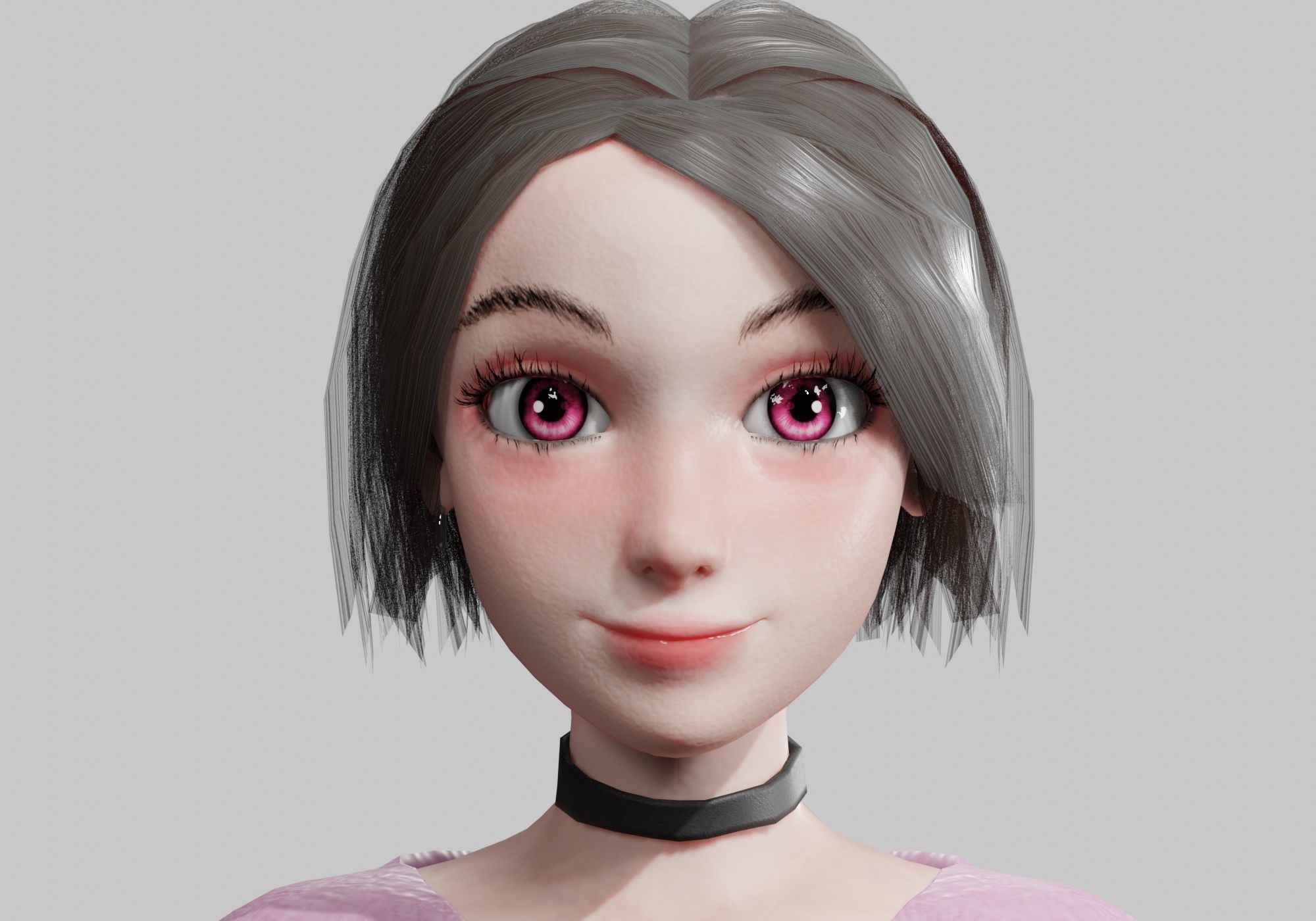 Standard Pretty woman V29159  Low-poly 3D model_2