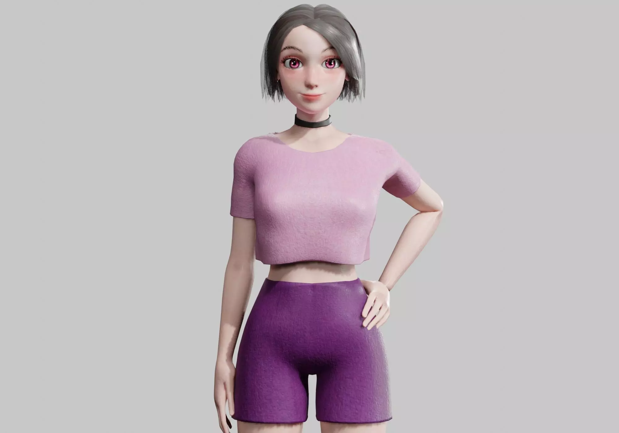 Standard Pretty woman V29159  Low-poly 3D model_0