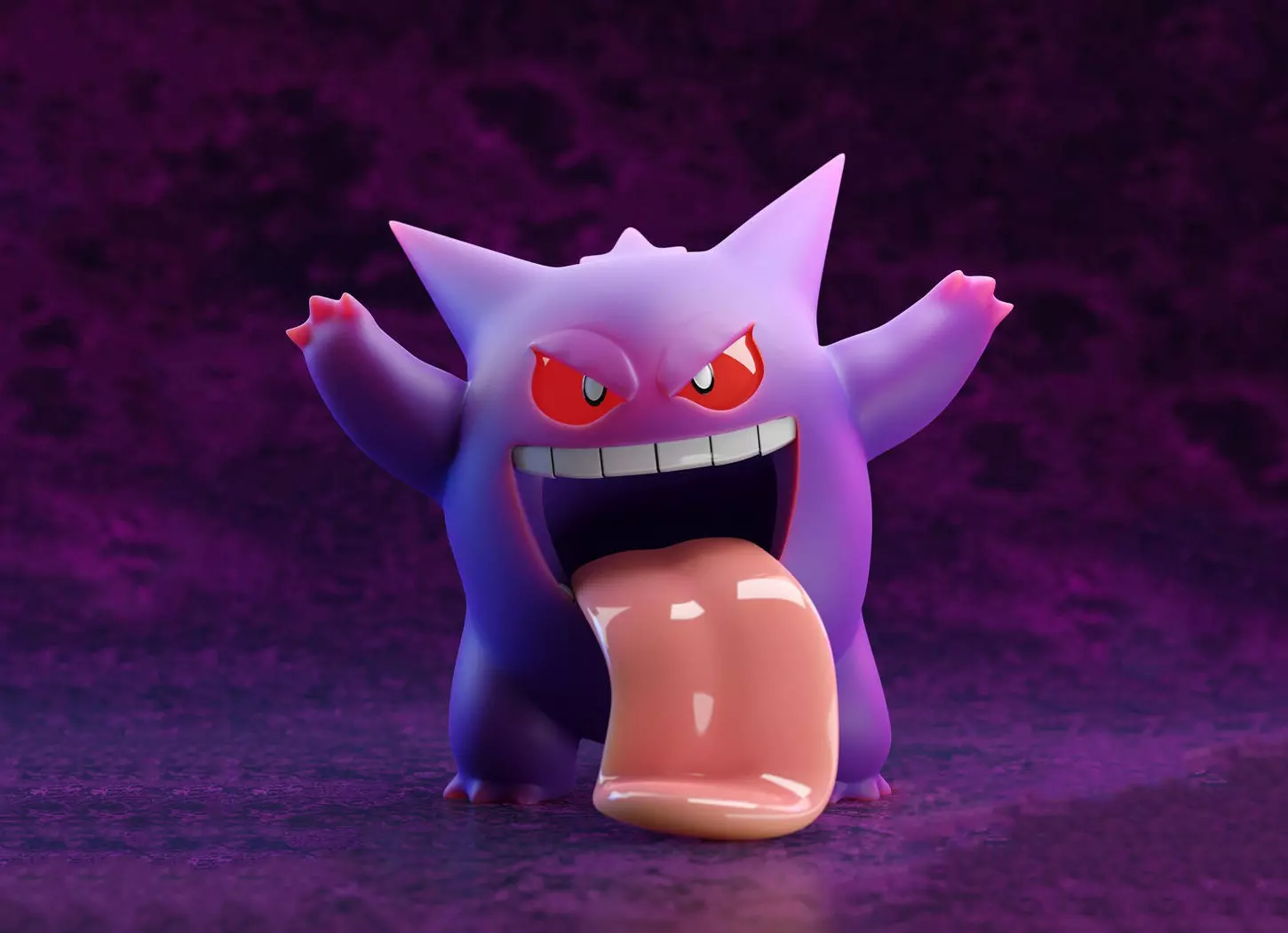 Gengar Pokemon 3D Model Ready to Print 3D print model_0